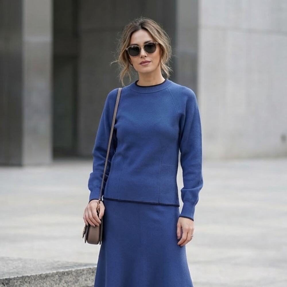 Sportmax Code Knit Crewneck Long Sleeve Sweater